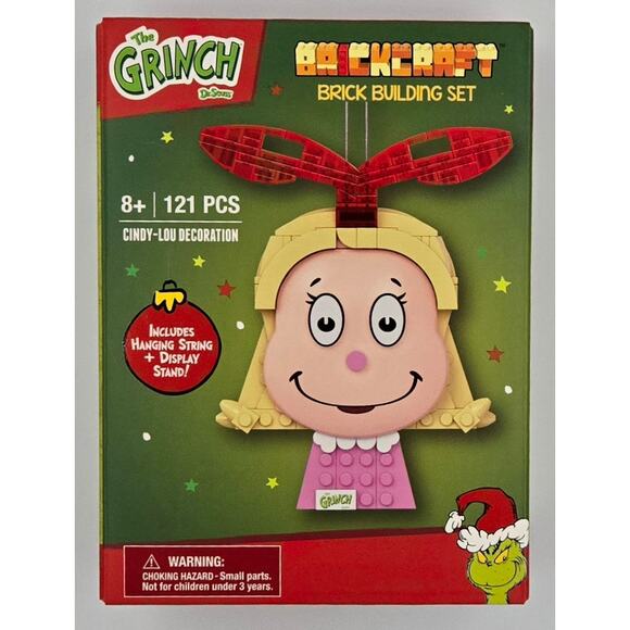 Brickcraft Cindy Lou Who Decoration Building Set String and Stand Included NEW - Picture 1 of 6